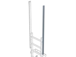 Выдвижная односторонняя стойка поручня Zarges 44243 - фото 100546