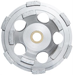 Шлифовальная чашка KERN TS PORZELLAN двухрядная для плитки и фарфора диаметром 125мм - фото 103551