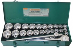 Набор дюймовых торцевых головок Jonnesway 3/4"DR, 7/8"-2", 27 предметов S04H6327S - фото 114576