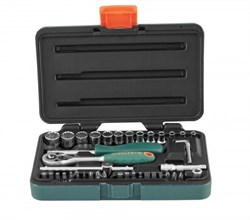 Набор торцевых головок Jonnesway 1/4"DR, Super Tech, 41 предмет S68H2141S - фото 114586