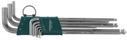 Набор шестигранных ключей Jonnesway Extra Long с шаром 9 предметов H06SA109S - фото 114981