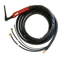 Горелка Aurora TIG 18 320A (100%) TIG 250, 315 AC/DC, 8m (Trak-50MMQ, вода-б/р) вода-б/р, газ-б/р,с упр. разъемами 2-3-5 р - фото 119190