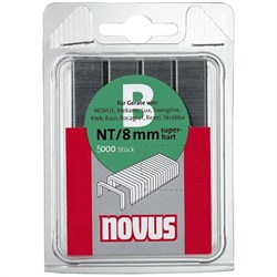 Тонкие cупертвердые скобы для степлера Novus тип NT В NT/8S 5000 шт - фото 126514