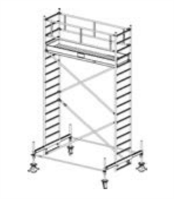 Алюминиевая вышка-тура Krause Stabilo 100 5,4м 741066 - фото 157216