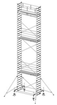 Алюминиевая вышка-тура Krause Stabilo 100 11,4м 751164 - фото 157233