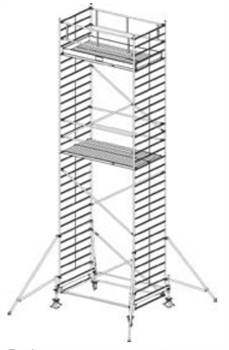 Алюминиевая вышка-тура Krause Stabilo 500 9,4м 745101 - фото 157251