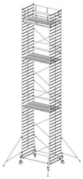 Алюминиевая вышка-тура Krause Stabilo 500 13,4м 755360 - фото 157266