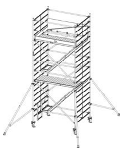 Алюминиевая вышка-тура Krause Stabilo 5500 6,50м 769015 - фото 157331