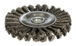 Двухрядная дисковая щетка со жгутовой стальной проволокой Мастер №434 ПрофОснастка 20604004 - фото 257638