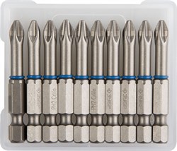 Торсионные крестовые биты Зубр Эксперт E1/4, PH2x50мм, 10шт 26011-2-50-10 - фото 265579