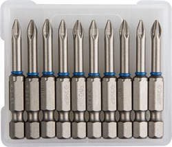 Торсионные крестовые биты Зубр Эксперт E1/4, PZ1x50мм, 10шт 26013-1-50-10 - фото 265594