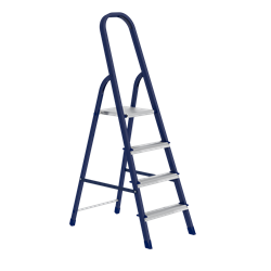 Стремянка стальная 4 ступени Zalger 811-4 - фото 277678