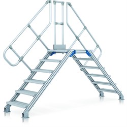 Стационарный переход Zarges с наклоном 45°, 7 ступеней 40355946 - фото 278057