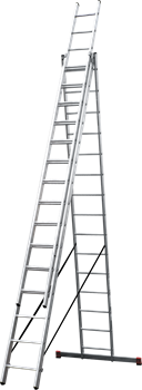 Алюминиевая трехсекционная лестница Новая Высота NV 123 3x15 1230315 - фото 289264
