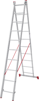 Алюминиевая двухсекционная лестница Новая Высота NV 222 2х10 2220210 - фото 290865