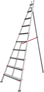 Алюминиевая садовая стремянка Новая Высота NV 519 10 ступеней 5190110 - фото 291988