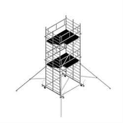 Алюминиевая вышка-тура ALUR ВМ 1400 12 м - фото 297450