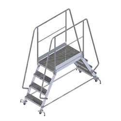 Переходный мостик на колесах с упорами ALUR МП-0,54х2,0х2,0КУ - фото 297858