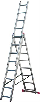Алюминиевая трехсекционная лестница Krause Corda 3х8 010384 - фото 317421