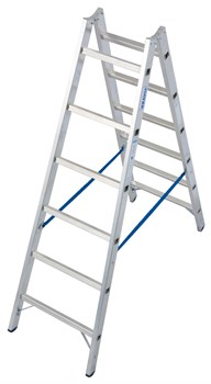 Алюминиевая двухсторонняя стремянка Krause Stabilo 2х6 124906 - фото 319513
