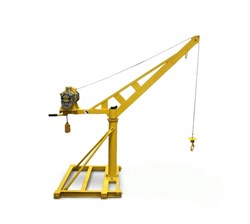 Строительный поворотный мини-кран OCALIFT с лебедкой TSA 300кг, 60м (свободный спуск) - фото 321550