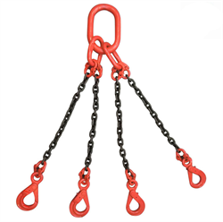 Цепной строп с самозакрывающимся крюком OCALIFT 4СЦ 4,25т 5м - фото 322211