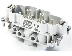 Штепсель EMAS для разъемов 12 полюсов, 4/80А+2/16A (7-12) EB0812CF00 - фото 324299