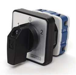 Однофазный реверсивный переключатель полюсов EMAS (1-0-2) 25А PSA025KD134S - фото 327800