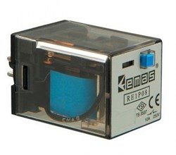 Реле EMAS на 8 выводов 12В DС (2 переключающих контакта) RE1P08DC012 - фото 328196