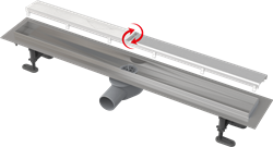 Душевой лоток AlcaPlast APZ13-DOUBLE9 Fit and Go 750 мм, с решеткой DOUBLE, нержавеющая сталь - фото 337174