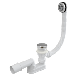 Сифон для ванны AlcaPlast A505CRM CLICK/CLACK хром - фото 337654