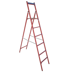 Диэлектрическая стремянка с симметричной опорой Диэлектрик ССД-2,0 6 ступеней - фото 339012