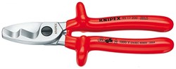 Диэлектрический кабелерез Knipex с двойными режущими кромками KN-9517200 - фото 34075