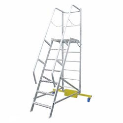 Лестница с платформой Мегал компактная ЛСПК-1,10 - фото 377402