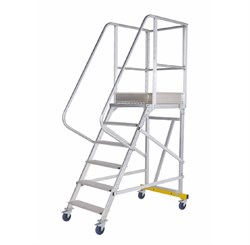 Разборная вышка-стремянка на колесах MEGAL ВС3-6 (150+150 кг) - фото 377836