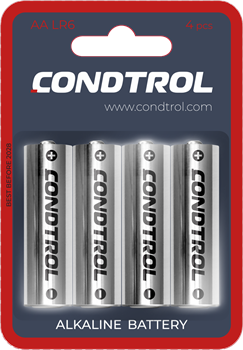 Щелочная батарея Condtrol AA LR6 4шт