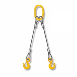 Строп канатный TOR 2СК г/п 1,6 т 4,0 м (опрессовка) крюки SALK