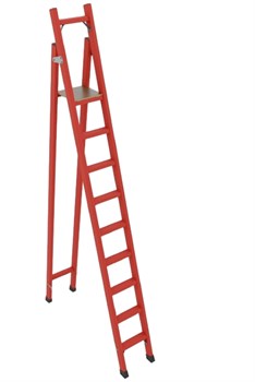 Диэлектрическая стремянка с симметричной опорой Оникс ССС-3,9 h=3900мм, h рабочей площадки=3000мм - фото 419881