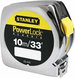 Рулетка POWERLOCK комби 10 M 33 ft x 25 мм Stanley 0-33-443