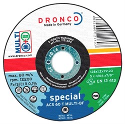 Отрезной круг по металлу ACS46/ACS 60 T 230х1,9х22,23 DRONCO 1233360