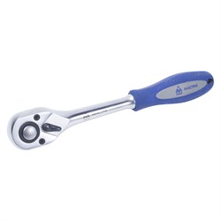 Трещотка 1/2", 45 зубцов, флажковая с кнопкой МАСТАК 010-41410H 010-41410H - фото 675617