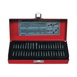 Набор вставок (бит) 1/4", PH, PZ, Hex, Torx, Slotted, 42 предмета KING TONY 1042CQ TONY - фото 676567