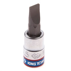 Насадка (бита) торцевая 1/4", Slotted, 5,5х1,0 мм, L = 37 мм  KING TONY 203255 Tony - фото 678144