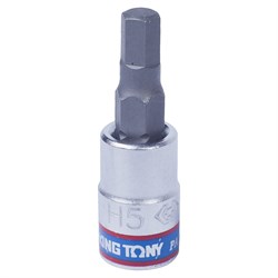 Насадка (бита) торцевая 1/4", Hex, 5 мм, L = 37 мм KING TONY 203505 TONY - фото 678158