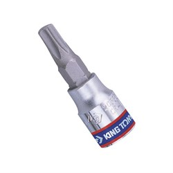 Насадка (бита) торцевая 1/4", Torx, T20, L = 37 мм, с отверстием KING TONY 203720 Tony - фото 678177
