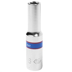 Головка торцевая глубокая шестигранная 1/4", 6 мм KING TONY 223506M TONY - фото 678255