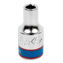 Головка торцевая стандартная двенадцатигранная 1/4", 4,5 мм KING TONY 233045M Tony - фото 678306