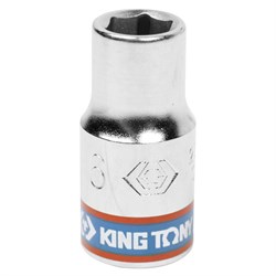 Головка торцевая стандартная шестигранная 1/4", 6 мм KING TONY 233506M TONY - фото 678312