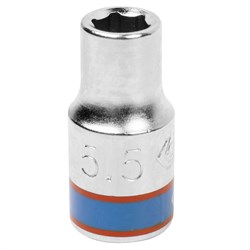 Головка торцевая стандартная шестигранная 1/4", 5,5 мм KING TONY 233555M TONY - фото 678335