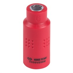Головка торцевая диэлектрическая шестигранная 1/4", 6 мм KING TONY 2335VE06M TONY - фото 678337